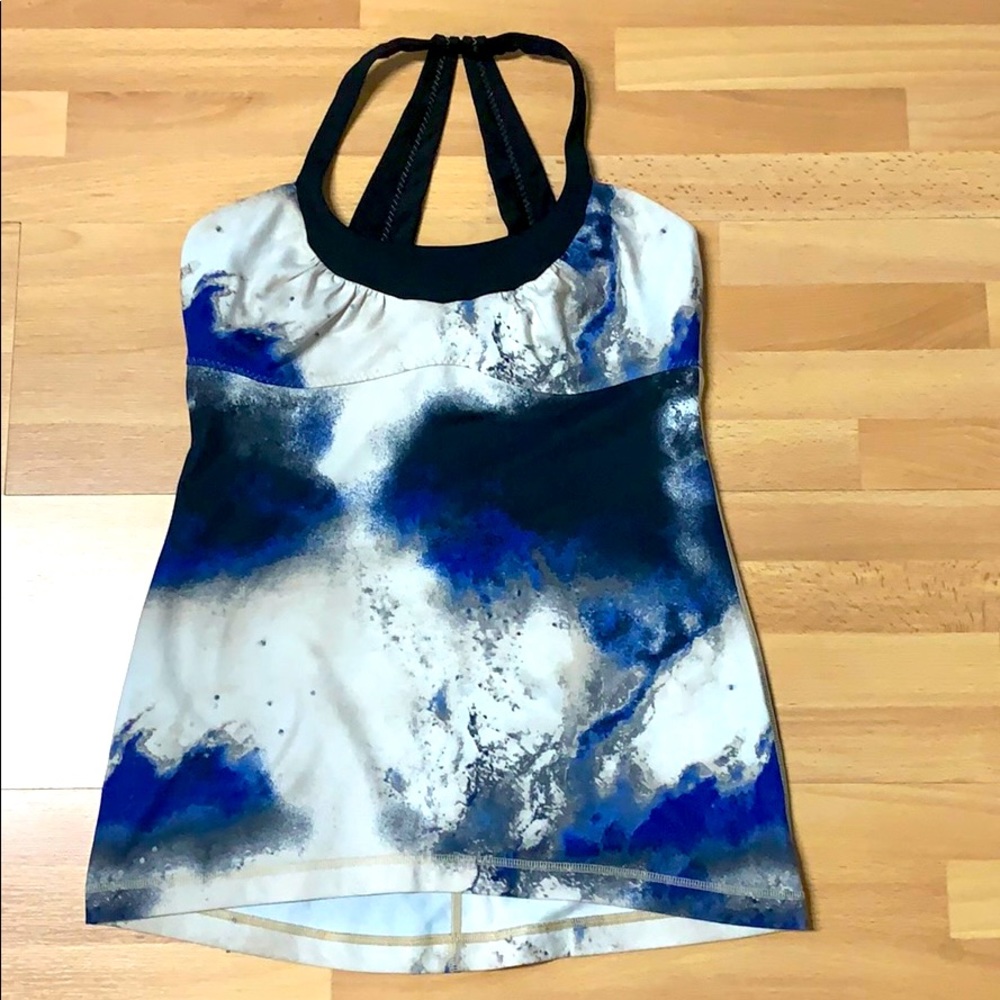 Lululemon scoopneck stop size 8 multicolored